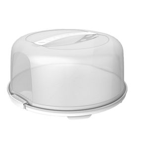 Контейнер для торта Rotho Fresh 17226 пластиковый бокс с крышкой для хранения и переноски белый