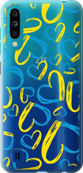 Чехол на ZTE Blade A7 2020 Сердца UA "5292u-2108-17620"