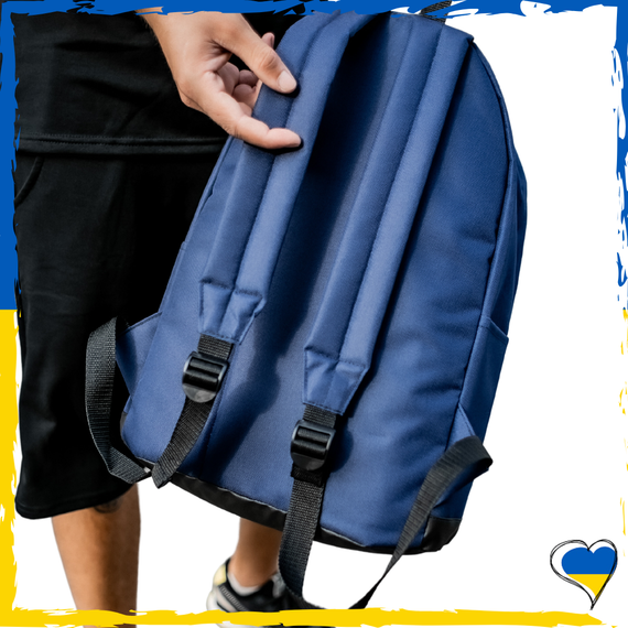 Рюкзак Nike. Дно екошкіра. Рюкзак Найк темно-синій. Унісекс рюкзак, вмісткий | Зображення 2