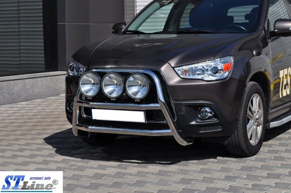 Кенгурятник WT018 (нерж.) для Mitsubishi ASX 2010-2023 гг | Зображення 2