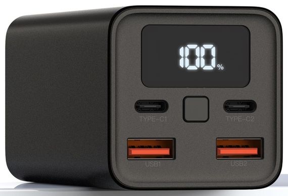 Портативний зарядний пристрій XO PB97 - 20000 mAh PD65W for laptop (Black) | Зображення 1