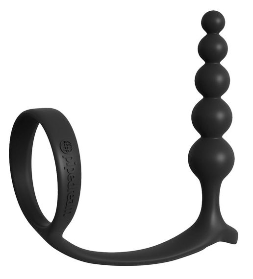 Анальний стимулятор з ерекційний кільцем AF Ass-Gasm Cockring Anal Bead Sex Aura | Зображення 1