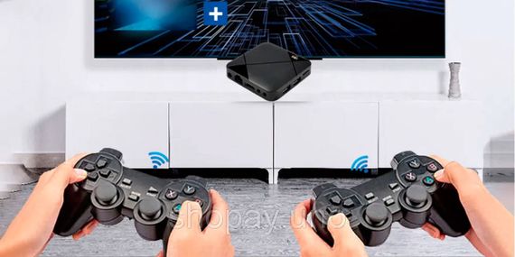 Игровая ТВ-приставка M8 mini 4K на Android TV с встроенным эмулятором ретро-игр и джойстиками | Зображення 4
