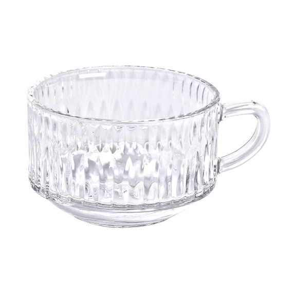 Набір скляних чашок 6 штук по 270 мл HP-YH-10C2 | Зображення 2