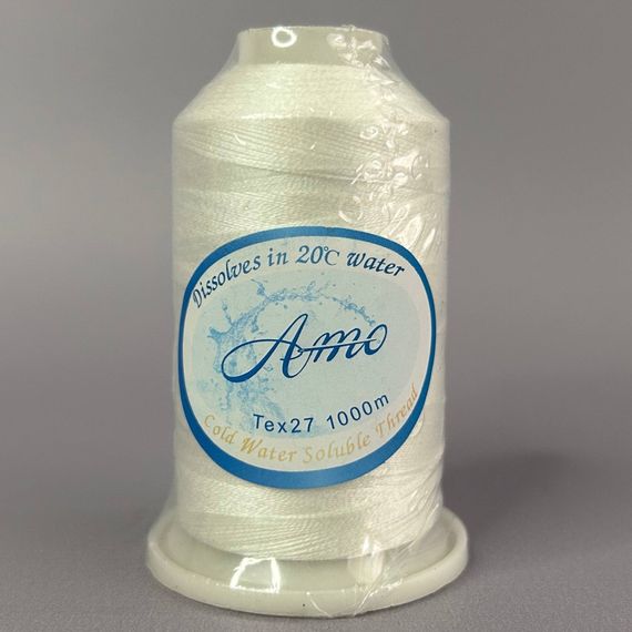 Нитки водорозчинні AMO 40S/2 1000м - білі