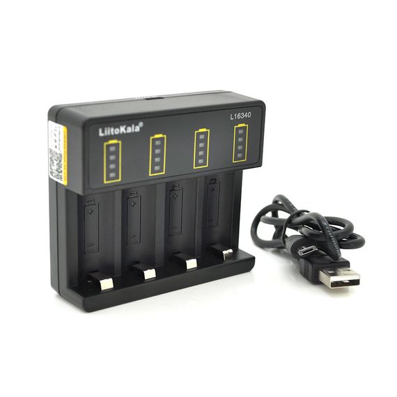 Зарядка LiitoKala Lii-16340 для Li-Ion АКБ 5V 2A,BOX ТОЛЬКО ДЛЯ 16340 (RCR123)