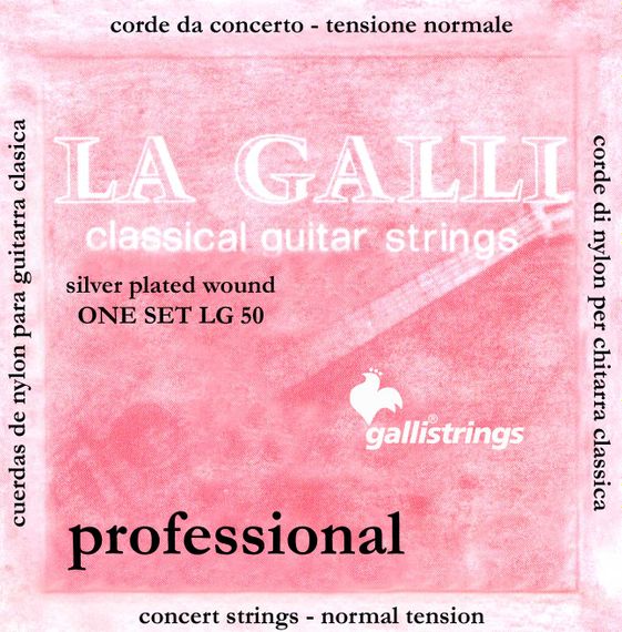 Струна для класичної гітари Gallistrings LG54 (.029), NORMAL, Copper Silver