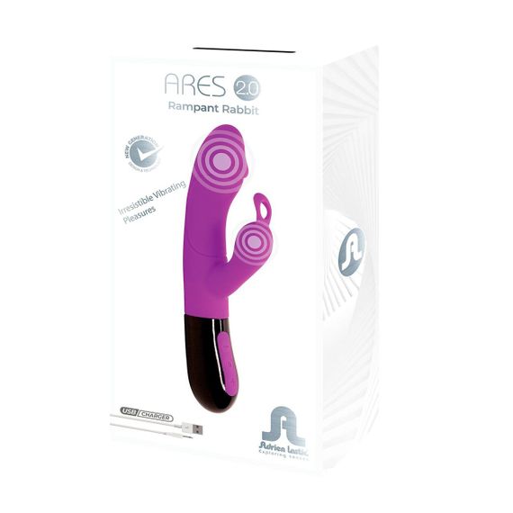 Вібратор-кролик Adrien Lastic Ares 2.0 з петелькою для пальця, що перезаряджається Sex Aura | Зображення 6