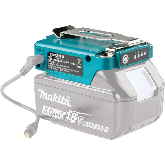 Адаптер USB універсальний для акумуляторів LXT Makita TD00000111 | Зображення 4
