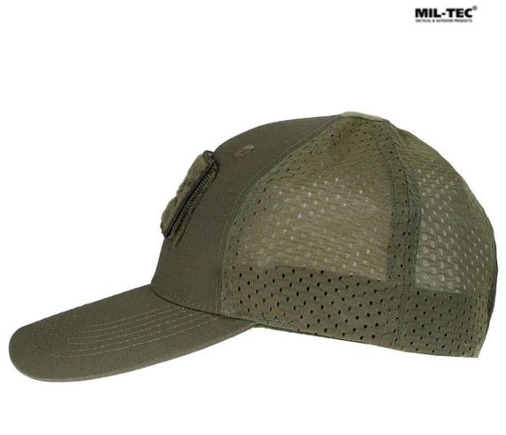 Бейсболка MIL-TEC Net Baseball Cap Olive з сіткою | Зображення 1