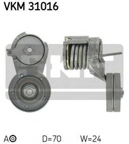 Ролик натяжний ременя поліклінового (Вир-во SKF) SKF VKM31016 на SKODA OCTAVIA (1U2)