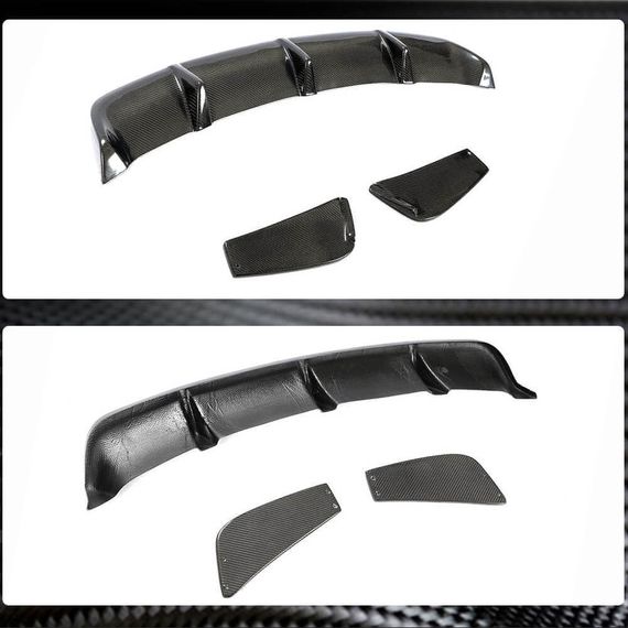 Дифузор заднього бампера V2 (для AMG-Line / CLA45 AMG 2013-2016, Карбон) для Mercedes CLA C117 рр | Зображення 8