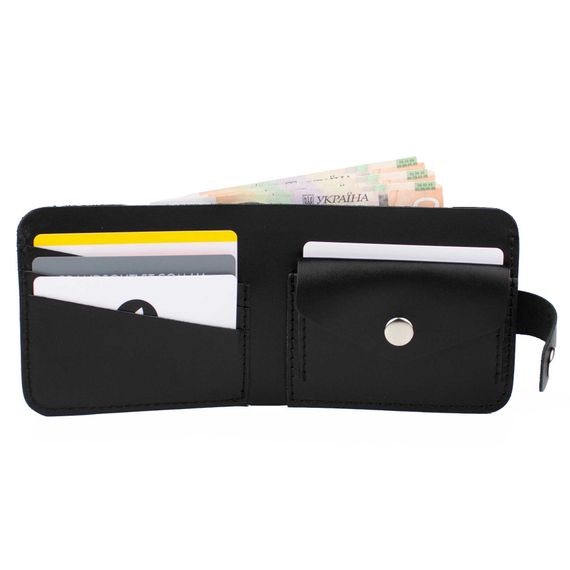 Гаманець mini redison Wally black Gloss шкіряний | Зображення 4
