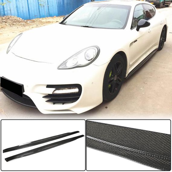 Бокові пороги V1 (2009-2013, Карбон) для Porsche Panamera рр