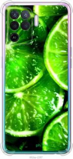Чохол на Oppo Reno5 Lite Зелені часточки лимона "852sp-2312-2448"