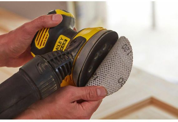 Шліфмашина ексцентрикова акумуляторна безщіткова STANLEY FATMAX SFMCW220D1S | Зображення 6