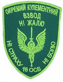 Шеврон 16 ОСБ / взвод (колір під замовлення)