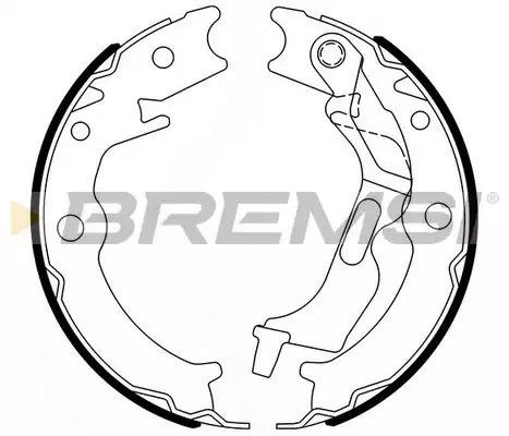 Колодки ручного гальма Lacetti 04-/Nubira 03-, Bremsi (GF0729) | Зображення 2