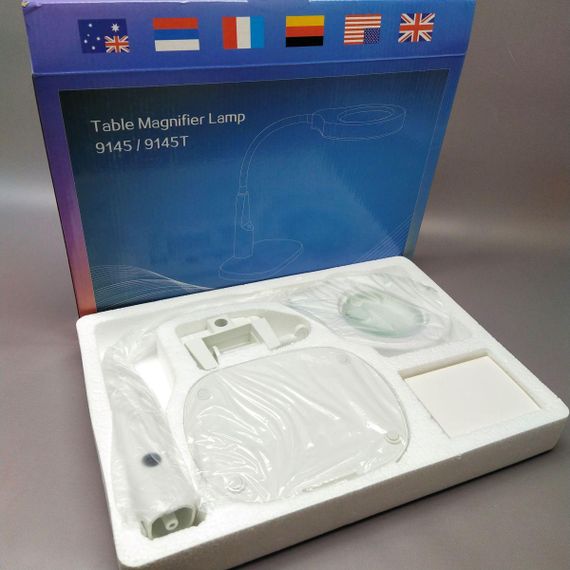 Настільна лупа Magnifier 9145T з підсвічуванням, 45 LED - діаметр лінзи 90 мм | Зображення 2