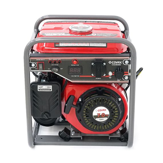 Генератор інверторний бензин COVAX CGO6300i, 3.5kW, однофазний 220V, 50Hz, 4-stroke, бак 5L, 375х340х430mm, 21kg | Зображення 3