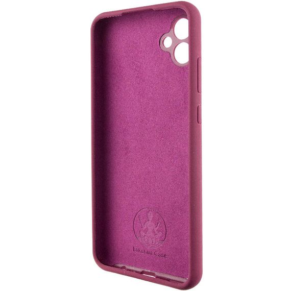 Чехол Silicone Cover Lakshmi Full Camera (AAA) для Samsung Galaxy A04e Бордовый / Plum | Зображення 3