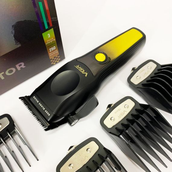 Багатофункціональний тример для стрижки волосся і тіла VGR, Акумуляторна машинка для стрижки CI-15 | Зображення 6