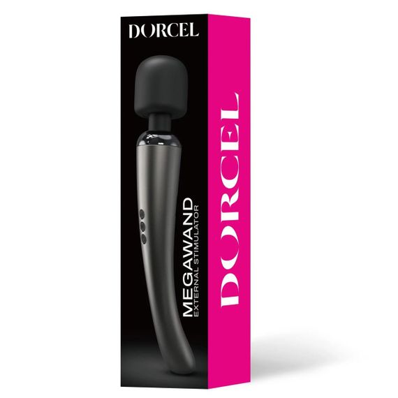 Потужний вібромасажер Dorcel Megawand Chrome Silver який перезаряджається, 160 режимів | Зображення 6