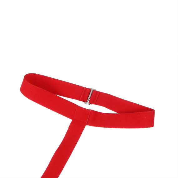 Мужские трусы с портупеей и чокером Star Night красный-черный, M sexstyle | Зображення 8