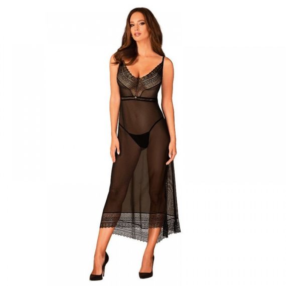 Пеньюар довгий Obssesive Estiqua chemise XL/2XL