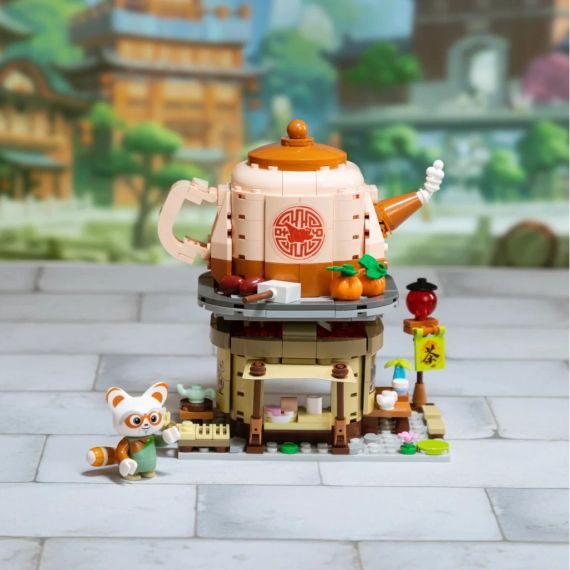 Конструктор Pantasy Kung Fu Panda Кунгфу Панда Міні Вид на вулицю - Чайна лавка Шифу (86507) | Зображення 1