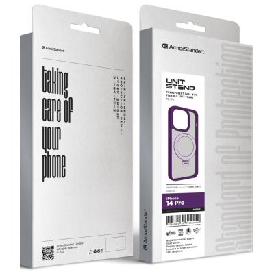 Чехол для мобильного телефона Armorstandart Unit Stand Apple iPhone 14 Pro Purple (ARM70561) | Зображення 1