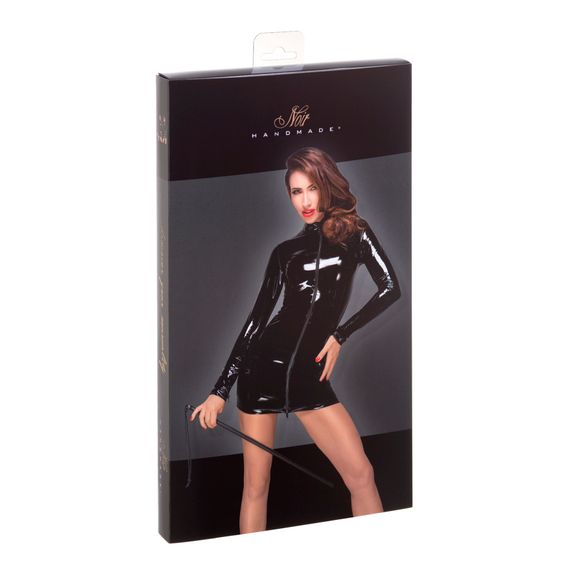 Сукня з мокрим ефектом Noir Handmade F187 PVC mini dress, S | Зображення 4