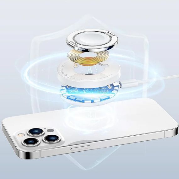 БЗП WIWU Wi-W027 3 in 1 wireless charger White | Зображення 4