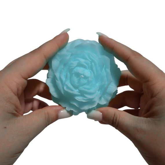 Свічка півонія люмінесцентна GlowKink низькотемпературна, голуба, L Sex Aura | Зображення 5