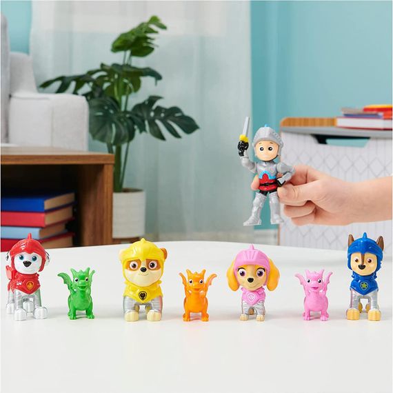 Набор фигурок Щенячий патруль Рыцари. Райдер, щенки и драконы. Paw Patrol Rescue Knights Ryder and Pups | Зображення 5