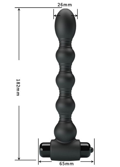 Анальная цепочка MR PLAY - Vibrating Anal Plug, BI-040105-MR sexstyle | Зображення 7