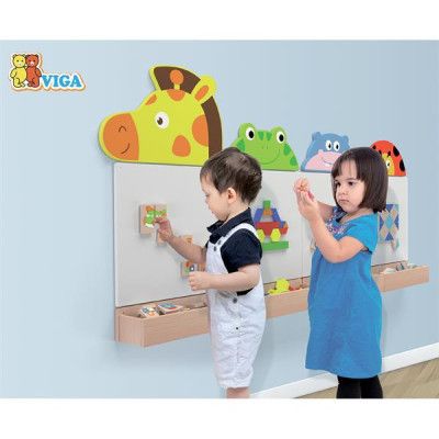 Ігровий набір Viga Toys Магнітний танграм для дошок 35 елементів (50643FSC) | Зображення 3