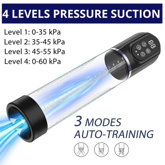 Вакуумная помпа - Automatic Penis Pump For Enlargement & Masturbator Erospace Men’s Play B13 Sex Aura | Зображення 9