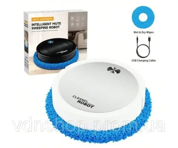 Пилосос-робот круглий акумуляторний 3 в 1 Vacuum 8088 cleaner LY-541 | Зображення 1