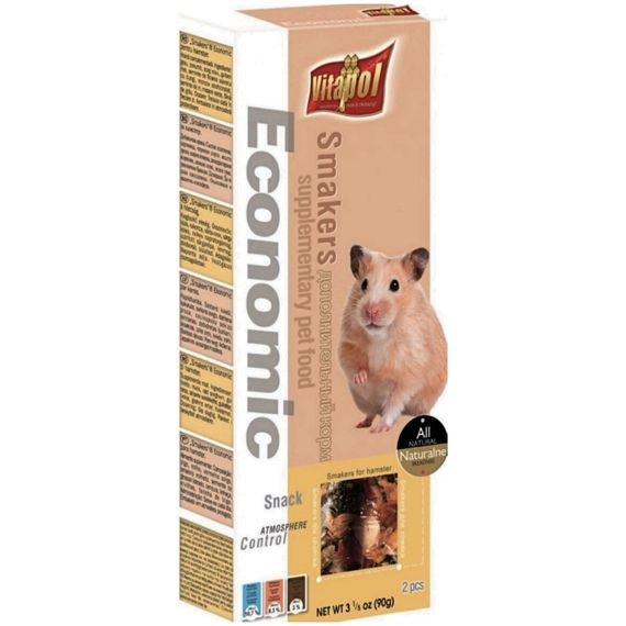 Корм для хом'яків Vitapol Smakers Economic Snack снекі 2 шт / 90 г (5904479011565)