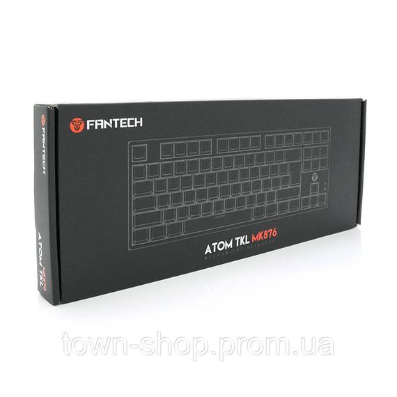 Клавиатура USB Fantech ATOM MK876, (Eng), Black(red switch), 87к, Q10 | Зображення 1