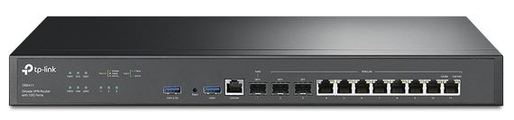 TP-Link Мультисервісний маршрутизатор ER8411 8xGE LAN/WAN 1xGE WAN/LAN 2x10GE SFP+ WAN/LAN 2xUSB (ER8411)