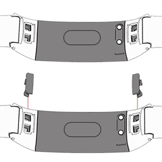 Силіконовий ремінець Primo для фітнес-браслета Huawei Honor Band 4 / 5 - Grey | Зображення 3