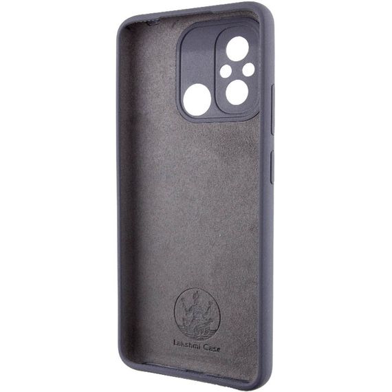 Чехол Silicone Cover Lakshmi Full Camera (AAA) для Xiaomi Redmi 12C Серый / Dark Gray | Зображення 3