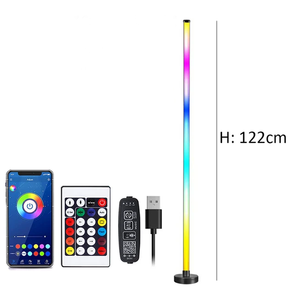 Розумна світлова панель SV RGB 122 см. з дистанційним керуванням через програму/пульт із синхронізацією музики (sv3381) | Зображення 1