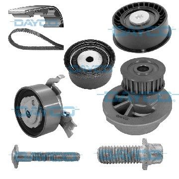 Ремень ГРМ компл. + помпа Opel Astra/Corsa/Vectra 1.4/1.6 i 93-02, Dayco, KTBWP2520,