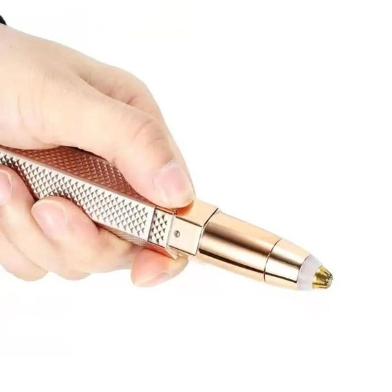 Жіночий тример для брів 2в1, з USB та 2-ма насадками, Blawless MA-3, Рожевий / Акумуляторний епілятор для обличчя | Зображення 8