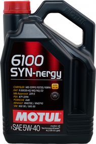 Моторна олива Motul 6100 SYN-NERGY 5W-40 4л.