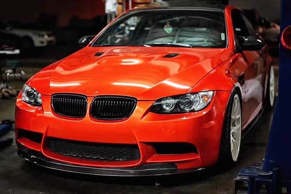Накладка на передній бампер Lip Hamman-Style V1 (для M3, Карбон) для BMW 3 серія E-90/91/92/93 2005-2011 рр | Зображення 4