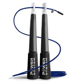 Скакалка швидкісна Power System PS-4033 Crossfit Jump Rope Blue 2,8 м (PS-4033_Black-Blue)